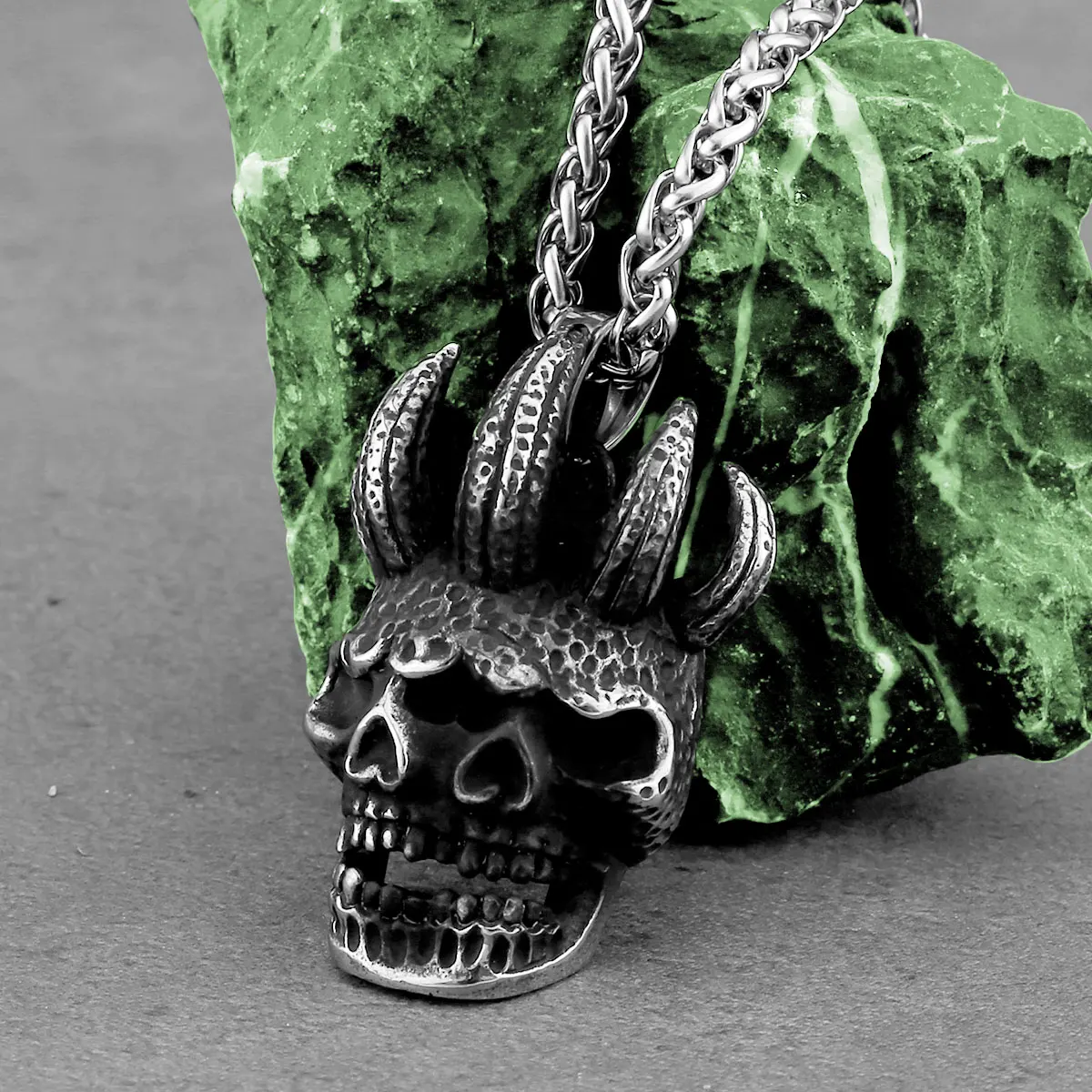 Винтажное кольцо с короной и черепом из нержавеющей стали, мужские аксессуары дьявола в стиле хип-хоп, панк, готические модные байкерские украшения, подарки для вечеринок, оптовая продажа