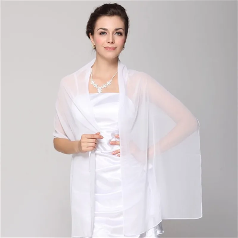 Pure Color Women Shawls Wraps for Evening Dresses Bridal Bridesmaid Wedding Bolero Shawl Lady Party Capes Decoration Scarf