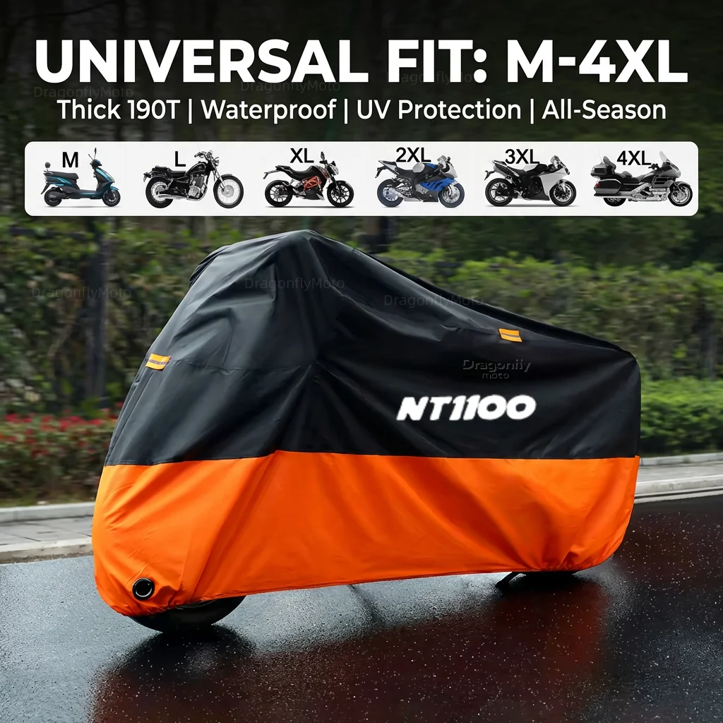 For Honda NT1100 CB1100X NT 1100 CB 1100 X Motorcycle Cover Thick 210D Waterproof Outdoor Uv Protective Dust Rain Sunshade