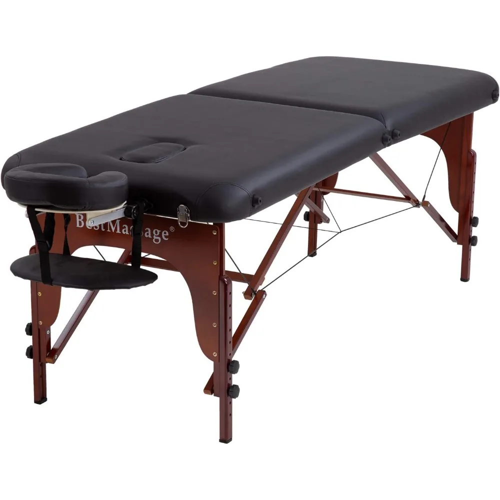 BestÉnergie-Lit de massage portable, table de massage, cils recommandés, réglable 2, possède une table de massage, PU, SPA, salon portable