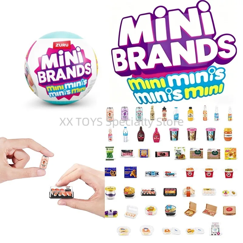 Original Mini Brands Mini Minis Series 1 Fill the Fridge Surprise Mystery Capsule Collectible Miniature Food Toys Gifts For Kids