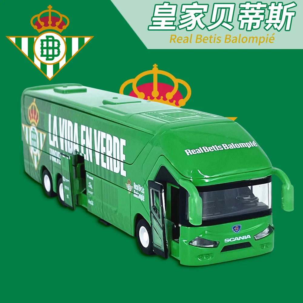 Diecast escala 1:64 la liga royal betis equipe liga modelo de carro brinquedo colecionável presente lembrança exibição ornamento