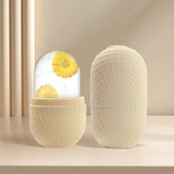 Ice Roller for Face and Eyes Silicone Ice Mold, Cooling and Firming Facial Skin Ice Roller Leak-proof Reusable Facial Care Tool
