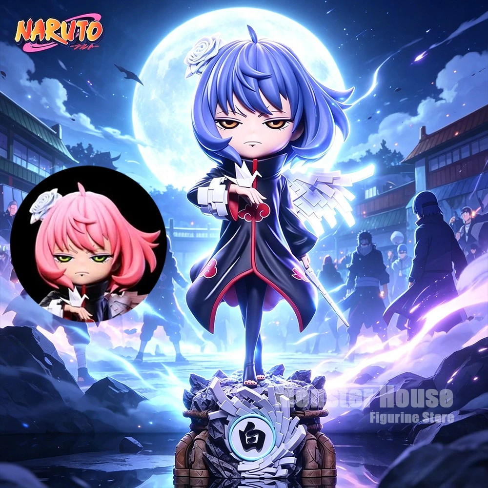 Figura de Anime NARUTO de 18.5cm/7.28in, Anya Forger Cosplay Konan, Figuras de Acción de PVC, Estatua Coleccionable, Modelo de Juguete, Regalos