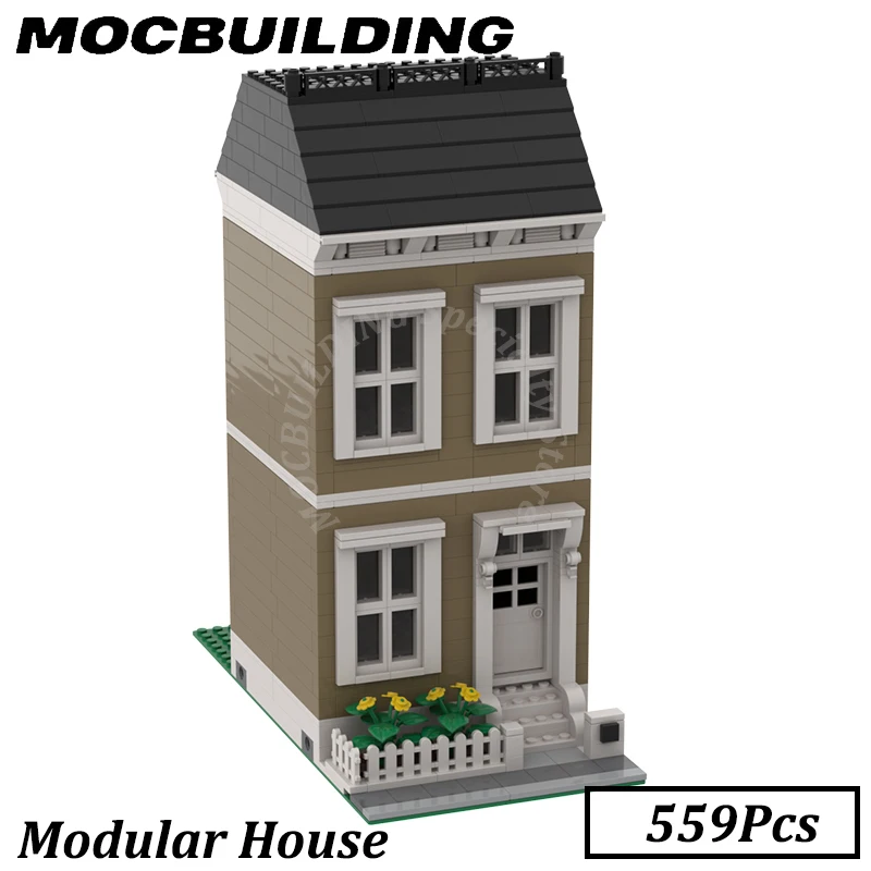 Modular House City Home Model MOC Building Blocks Bricks DIY Construction Toys Birthday Gifts Christmas Present