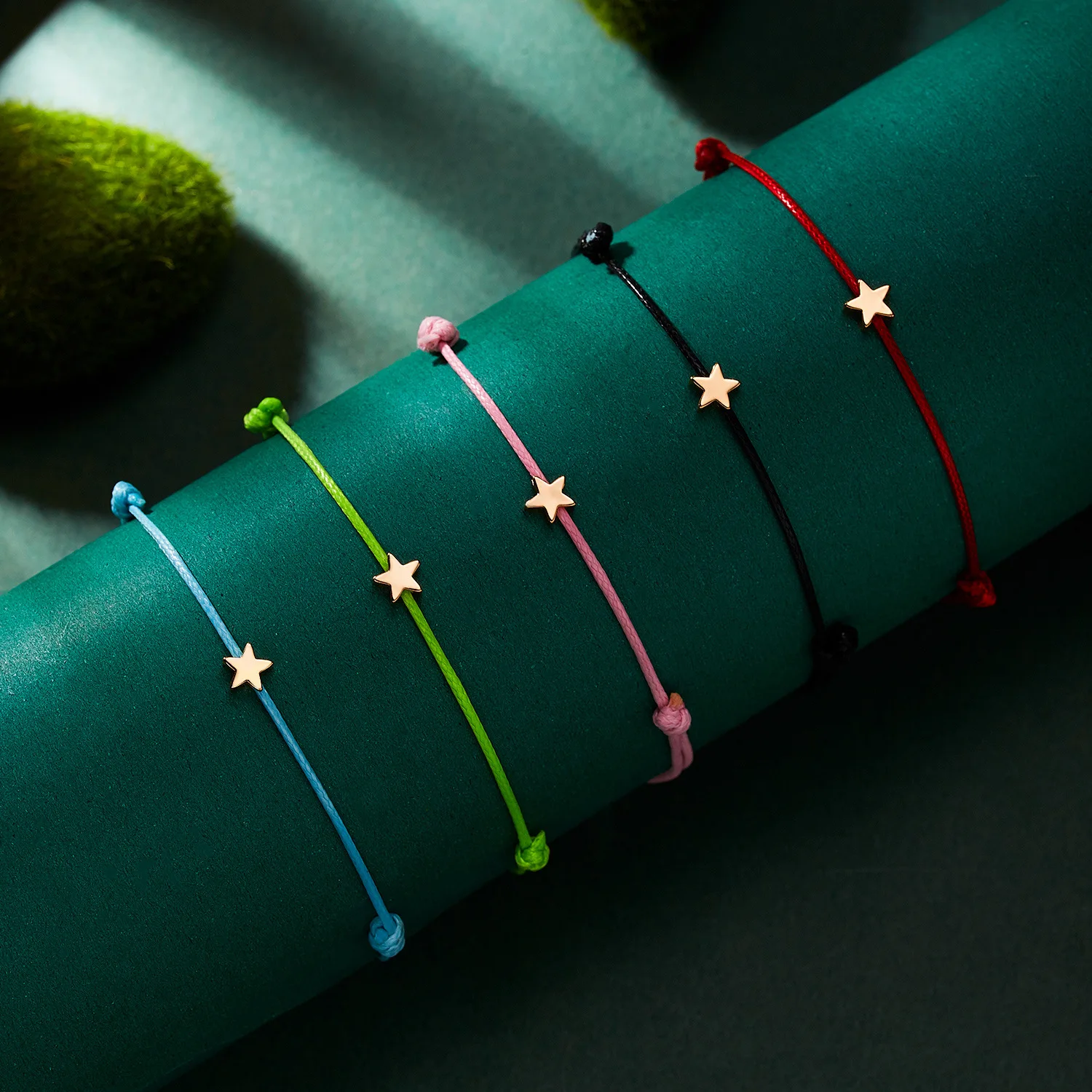 Make A Wish Handmade Braided Star Bracelets For Women Men Minimalist Black Red Rope Chain Adjustable Luck Bracelet Charm Jewelry