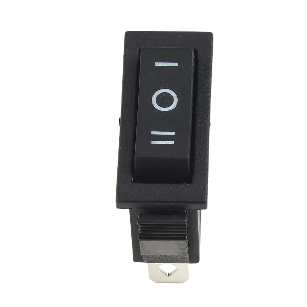 Interruptor basculante rectangular OnOffOn negro para coche, tablero de barco, 12V, 3 posiciones, dimensiones generales 30, 5mm x 13, 5mm x 31mm