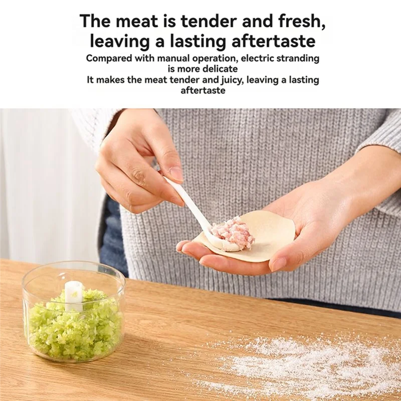 MENGAPA-USB Perajang Makanan Portabel Isi Ulang Bawang Putih Mincer Untuk Memotong Bawang Putih, Jahe