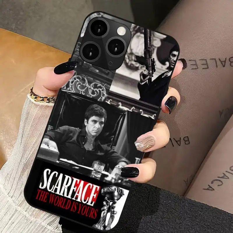 Film Scarface Phone Case For iPhone 16 12 Mini 13 14 15 PRO MAX Plus Shell