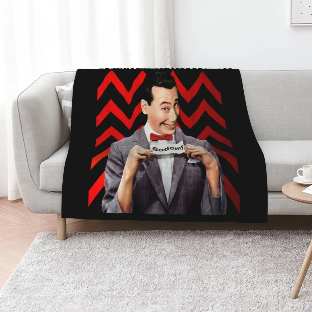 Pee Wee Herman- Sodomy Throw Blanket Nap For Decorative Sofa Hairys Custom Soft Beds Blankets For Sofas Blankets