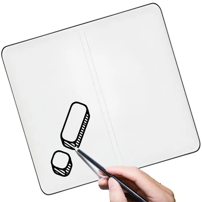 

Portable Whiteboard Hand Held Erasable Whiteboard Double-Sided Notepad Lighweight Study Supplies For Planning Group Teaching