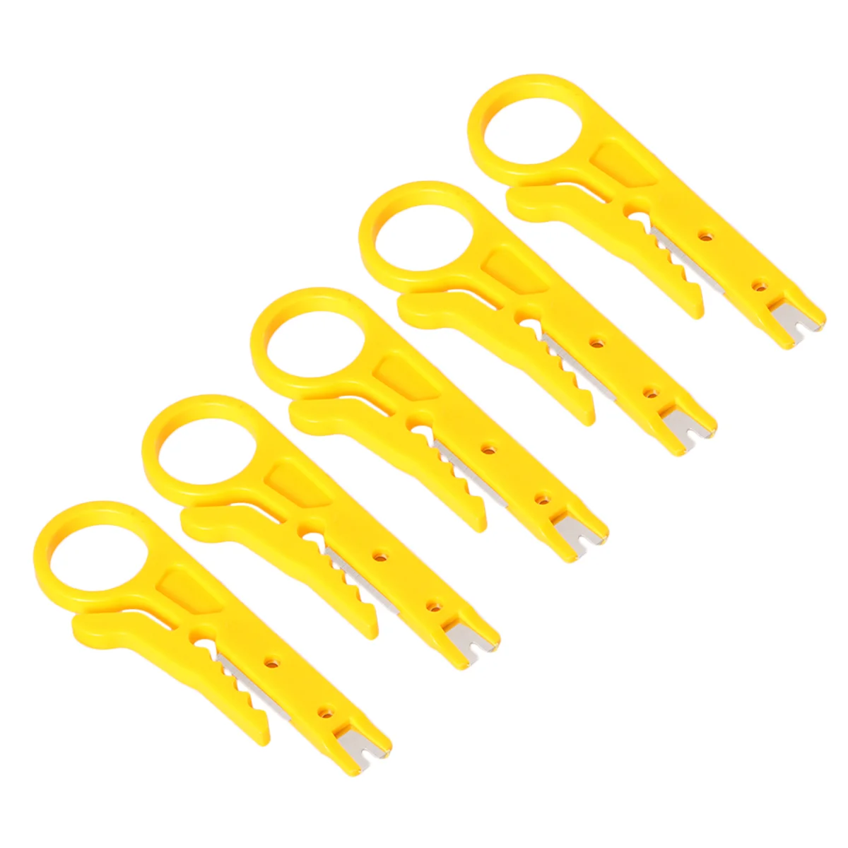 10 Pcs Cable Stripping Pliers Wire Crimper Crimping Modular Connector Punch down Tool Mini