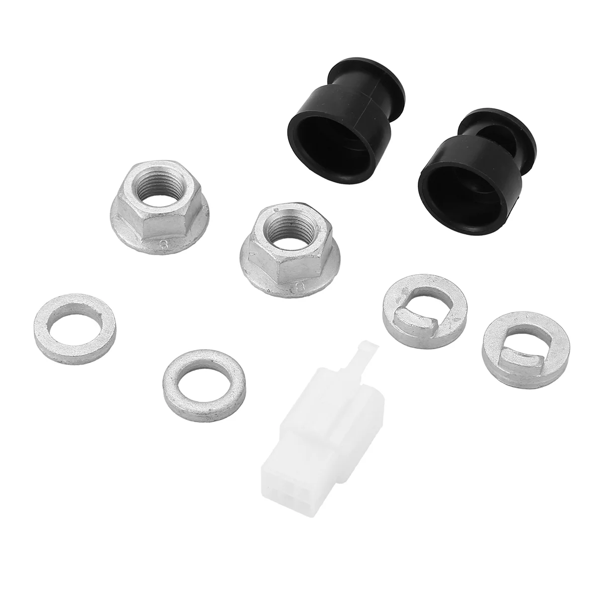 N99R E-Bike Electric Bicycle Hub Motor Axle M12 Front Lock Nut /Lock Washer /Spacer /Nut Cover with 12mm Shaft