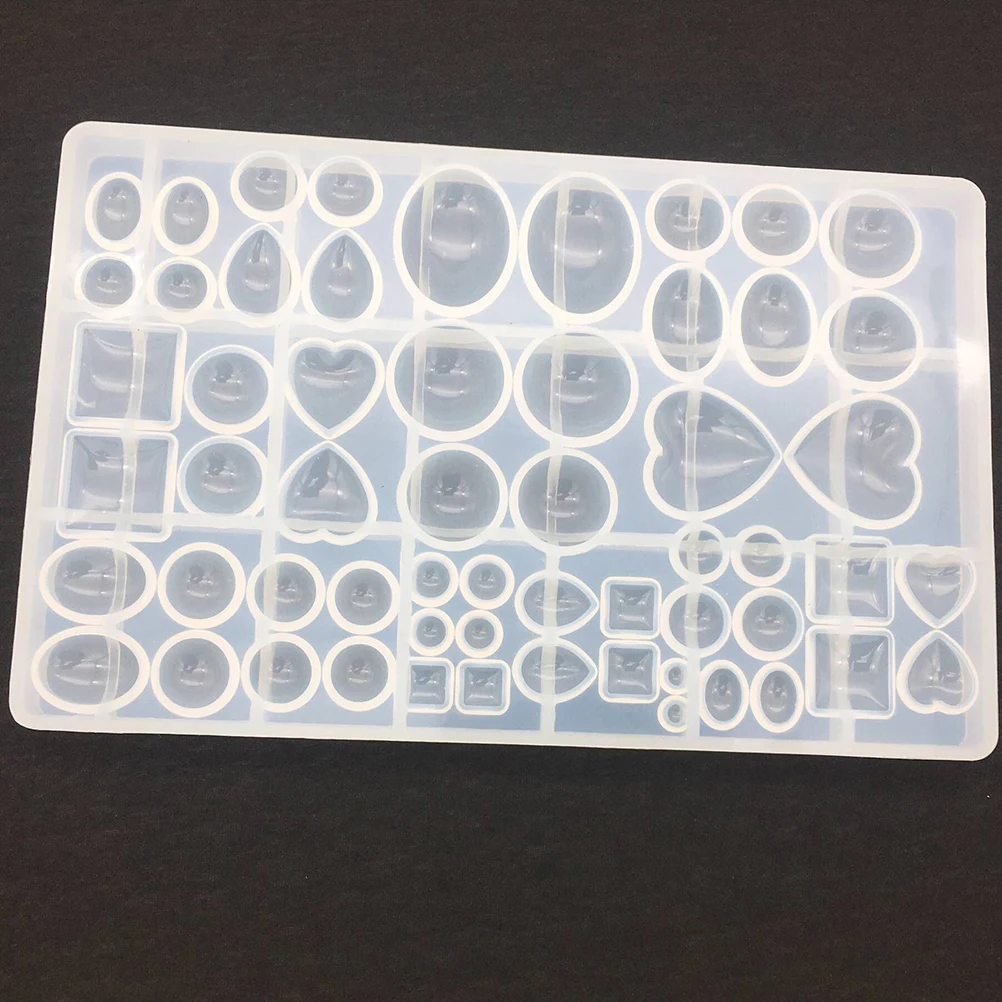 

Silicone Resin Pendant Molds Jewelry Casting Mold Hanging Hole for DIY Crafts Reusable Flexible molds create earrings necklace