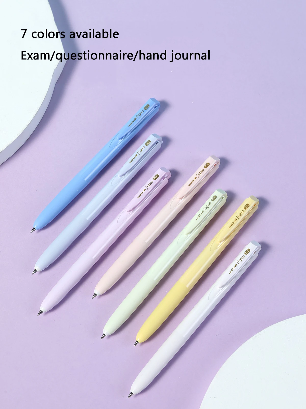 قلم جل معكرون Uni UMN-155NC Signo 0.5 أسود ناعم للكتابة/مقاوم للماء/توقيع سريع الجفاف Stylo مكتب المدرسة اليابانية القرطاسية