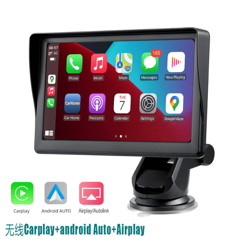 

Portable 7 "IPS Car Smart Screen Wireless Carplay Auto Airplay Projection Screen