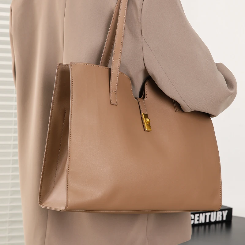 Luxury Large Capacity Shoulder Bag High Quality PU Leather Women Handbag and Purse Female Retro Tote Bags Sac A Main femme New