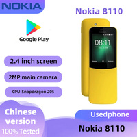 Nokia 8110 4G SmartPhone 2.4 inch Screen CPU Qualcomm Snapdragon 205 1500mAh Battery 2MP Camera Unlocked  used phone