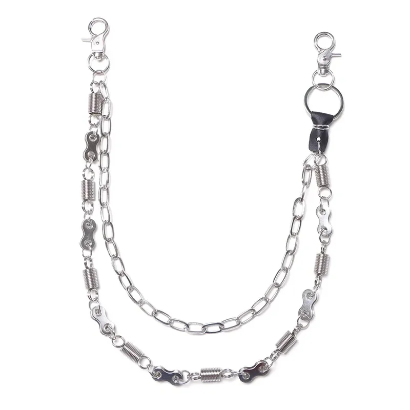Unique Jewelry Retro Spring Bike Pants Chain Hip-Hop Unisex key Chain Drop shipping view 4