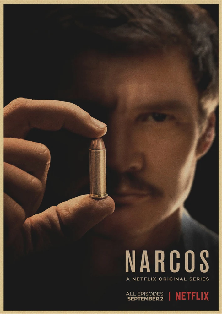 Steve Murphy Crime Columbia Season Narcos TV series Vintage Poster Decorative Wall Art Home Bar Posters Decor