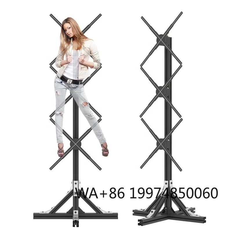

1X3 Synced 56cm Hologram Fan Movable 3D Fan Advertising 3D Projector Hologram 3D Holographic Display