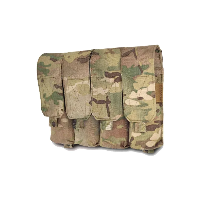 

Tactical Multicam 762 Quadruple Magazine Pouch Airsoft Molle Mag Pouch 500D Molle Carrier Magazine Bag Equipment