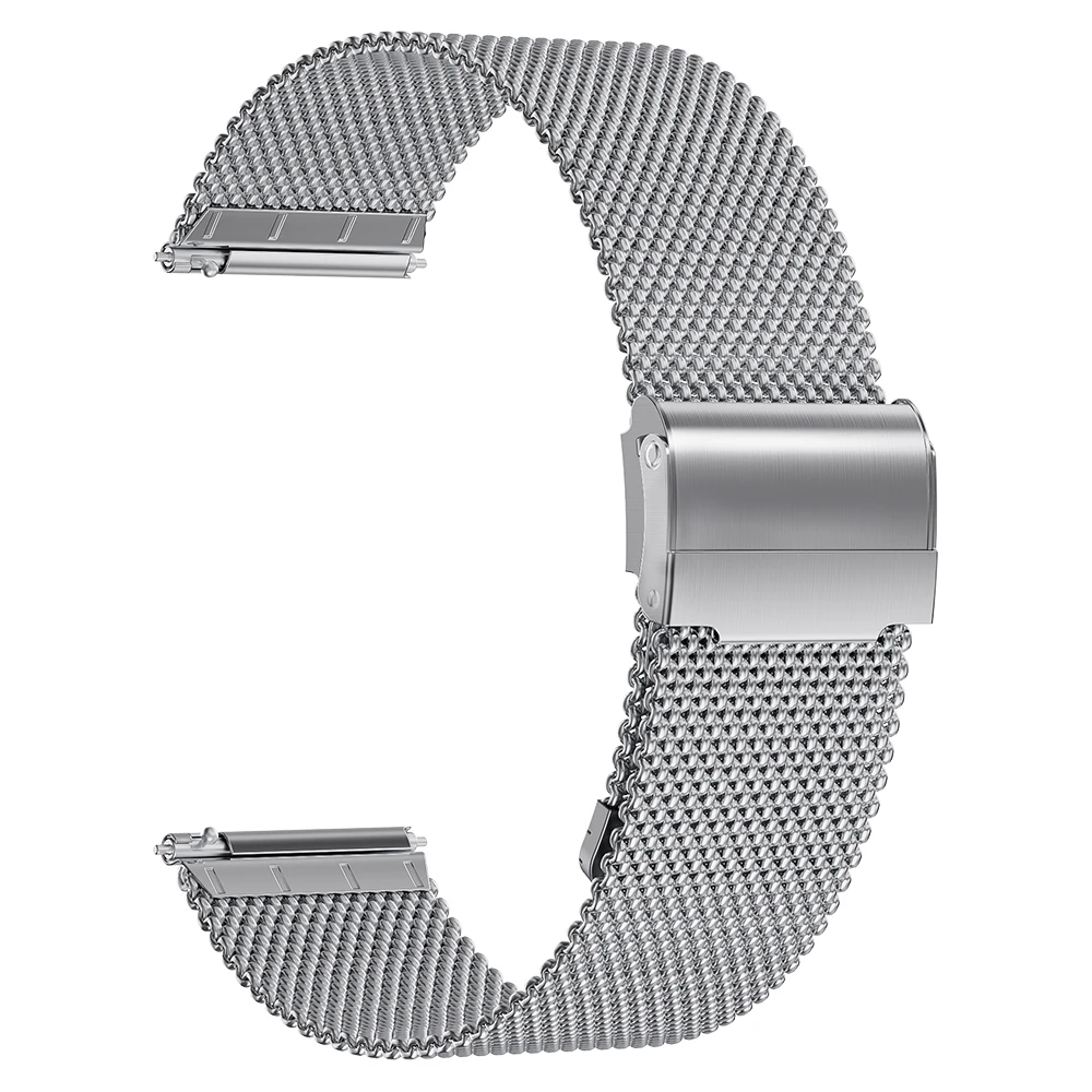 18mm 20mm 22mm 24mm Armbänder Universelle Ersatzriemen Damen Herren Armband Silbernes Armband 0,6/1,0mm Mesh Milanese Metallarmband – Detail 15