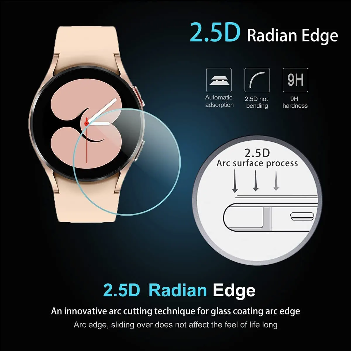 9H Tempered Glass for Samsung Galaxy Watch 4 40mm Classic Watch 3 Anti Scrach Film HD Screen Protectors