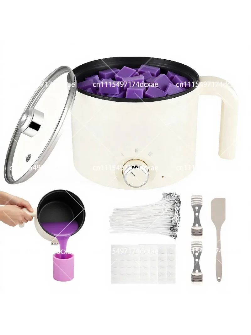 1.8L Electric Wax Melter Adjustable Temperature Candle Soap Making Machine for DIY Craft