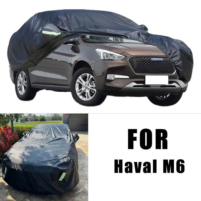 

For Haval M6 All-Weather Car Covers 6-in-1 Waterproof Dustproof UV Proof Snowproof Scratch Resistant Protection