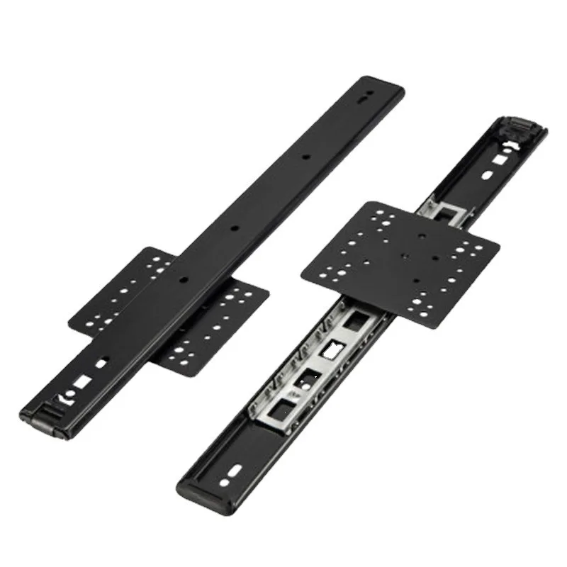 Imagem -05 - Trilho Deslizante Plug-in para Porta do Armário Faixa de Balanço Escondida Dobradiça de Puxar Armário Dobrável tv