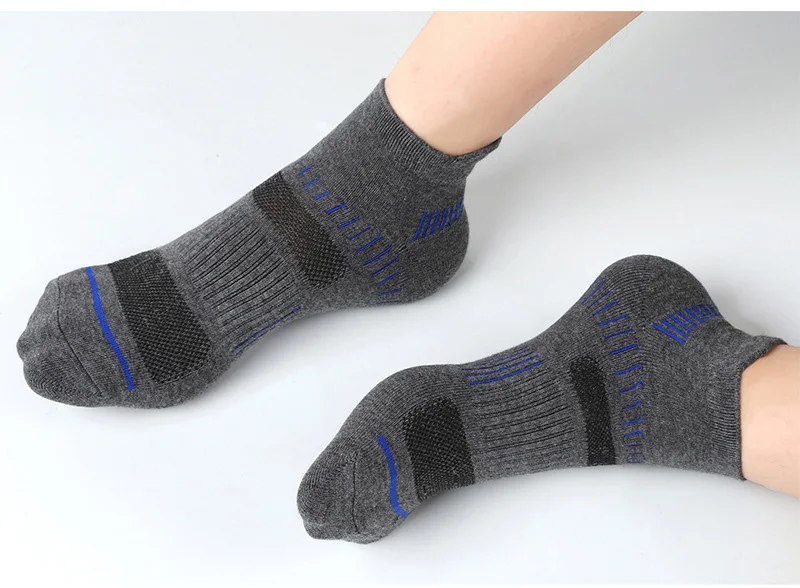Neu 5 Paar/Los Herrensocken Baumwolle Sport Business Atmungsaktive Männersocken Meias Neue Herrensocken Große Größe EU38-45 Hohe Qualität – Detail 11