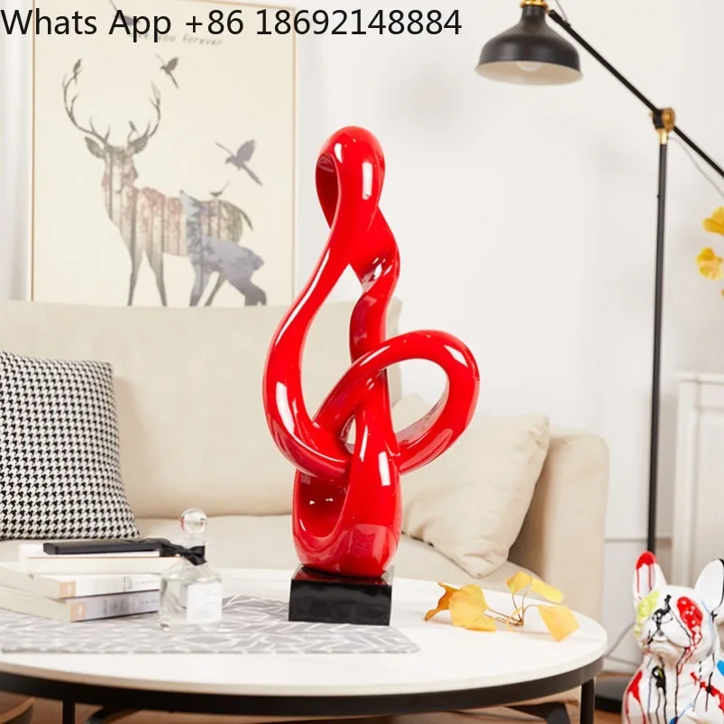 Modern minimalist style high music note home decoration ornament