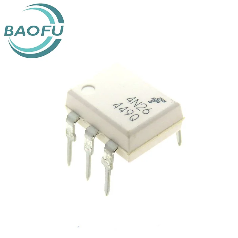 Newly imported original 4N26 DIP-6 direct insertion photoelectric isolation optocoupler