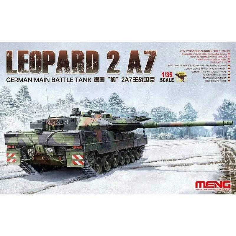 

Meng Model TS-027 1/35 Scale German Main Battle Tank Leopard 2 A74 orders Assembly plastics model kit