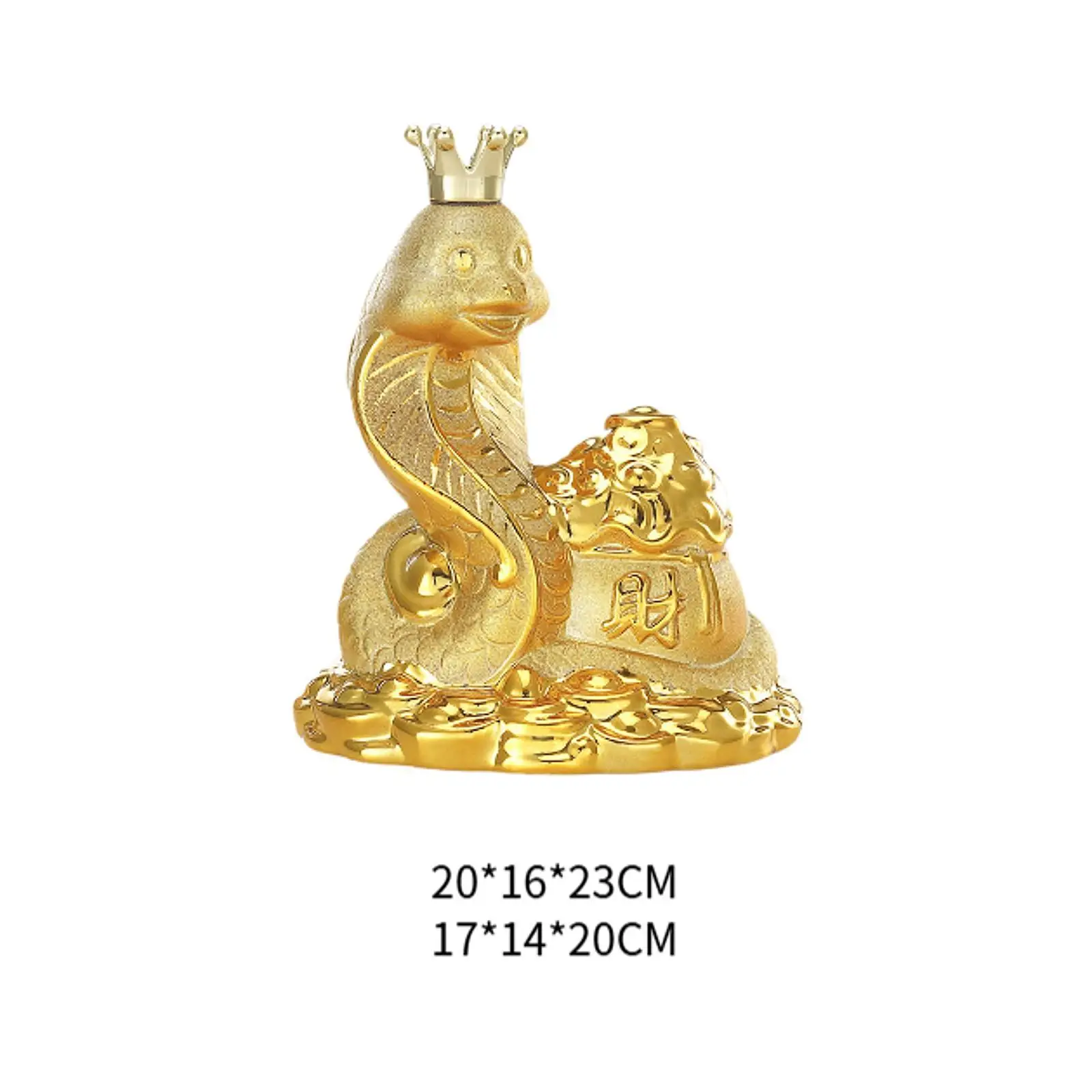 Coin Money Bank Collectibles Chinese Zodiac Snake Statue Snake Piggy Bank for Desk Housewarming Party New Year Christmas