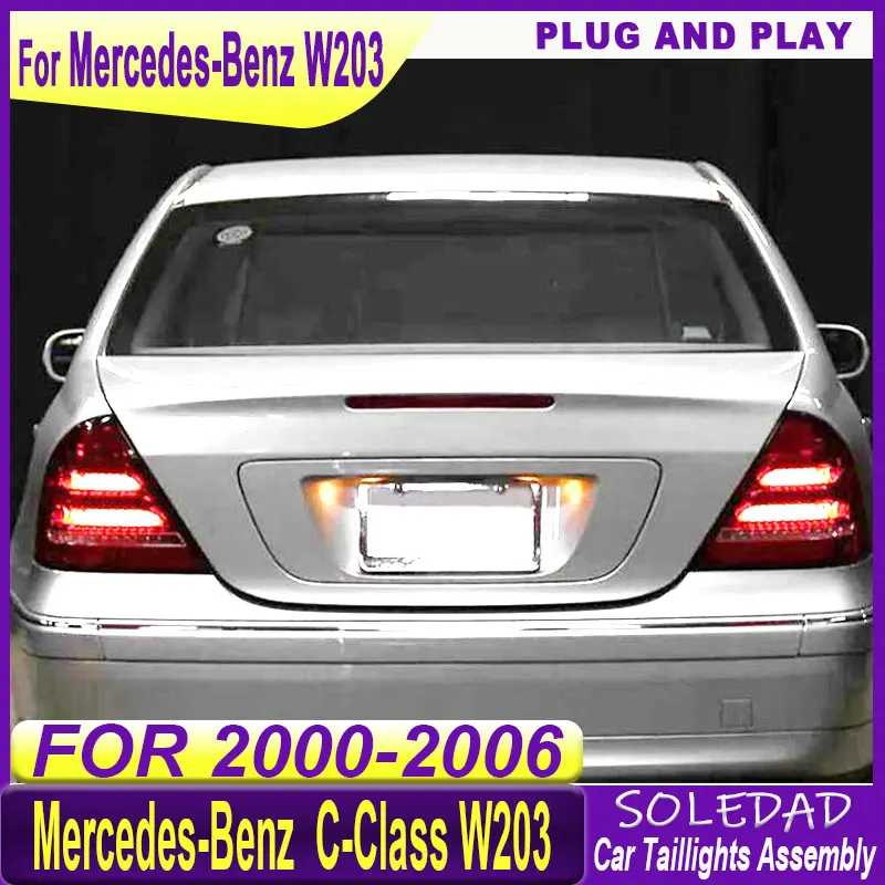 Car Tail Lights For Mercedes-Benz Class W203 2000-2006 new style full LED Dynamic Turn Signal Light Tail Lamp Assembly