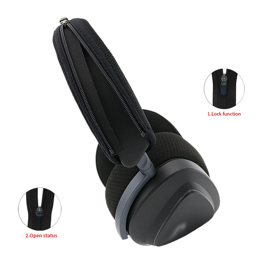 YAYINCC-funda protectora para haz de cabeza de auriculares ROG Delta II, diadema de tela tejida con cremallera, sensación avanzada