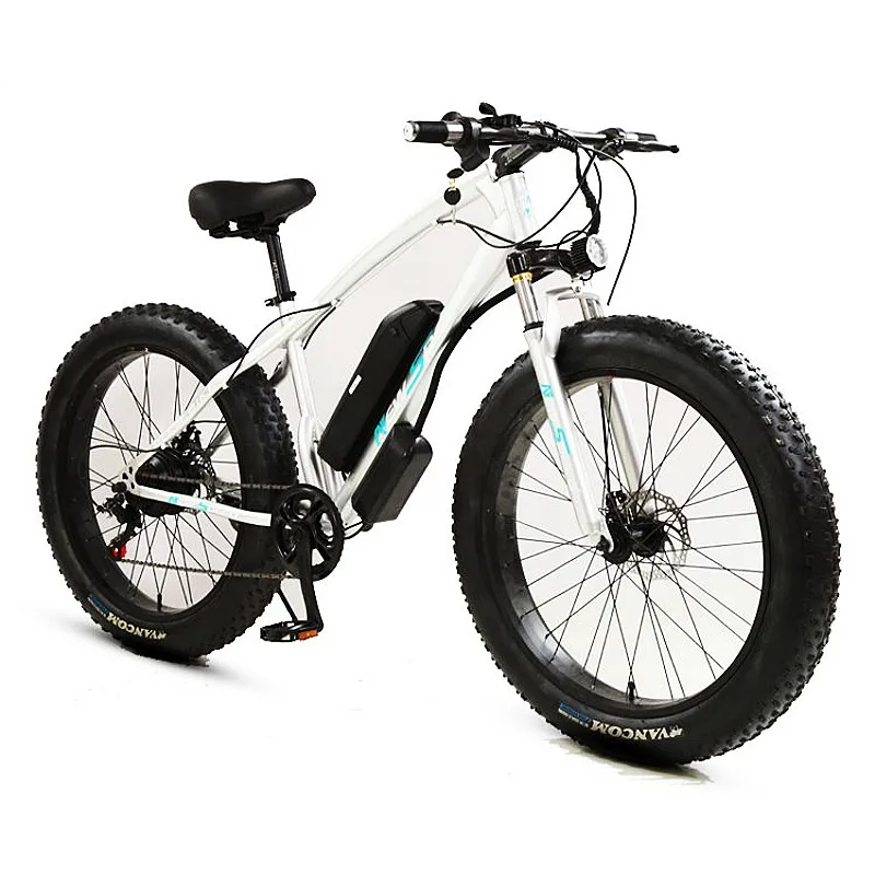 26-Inch 250W/750W/1000W Full Suspension Electric Cycle Double Disc Brake  Bike with Ordinary Pedal  Tyre E-Bike