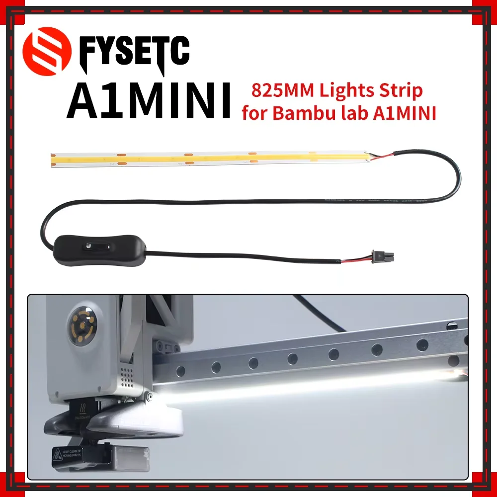 Led Light Strip For Bambu Lab A1/A1 mini Fill light Ra95 24V Super Bright For Bambulab A1/A1mini  Parts 3D Printer Accessories