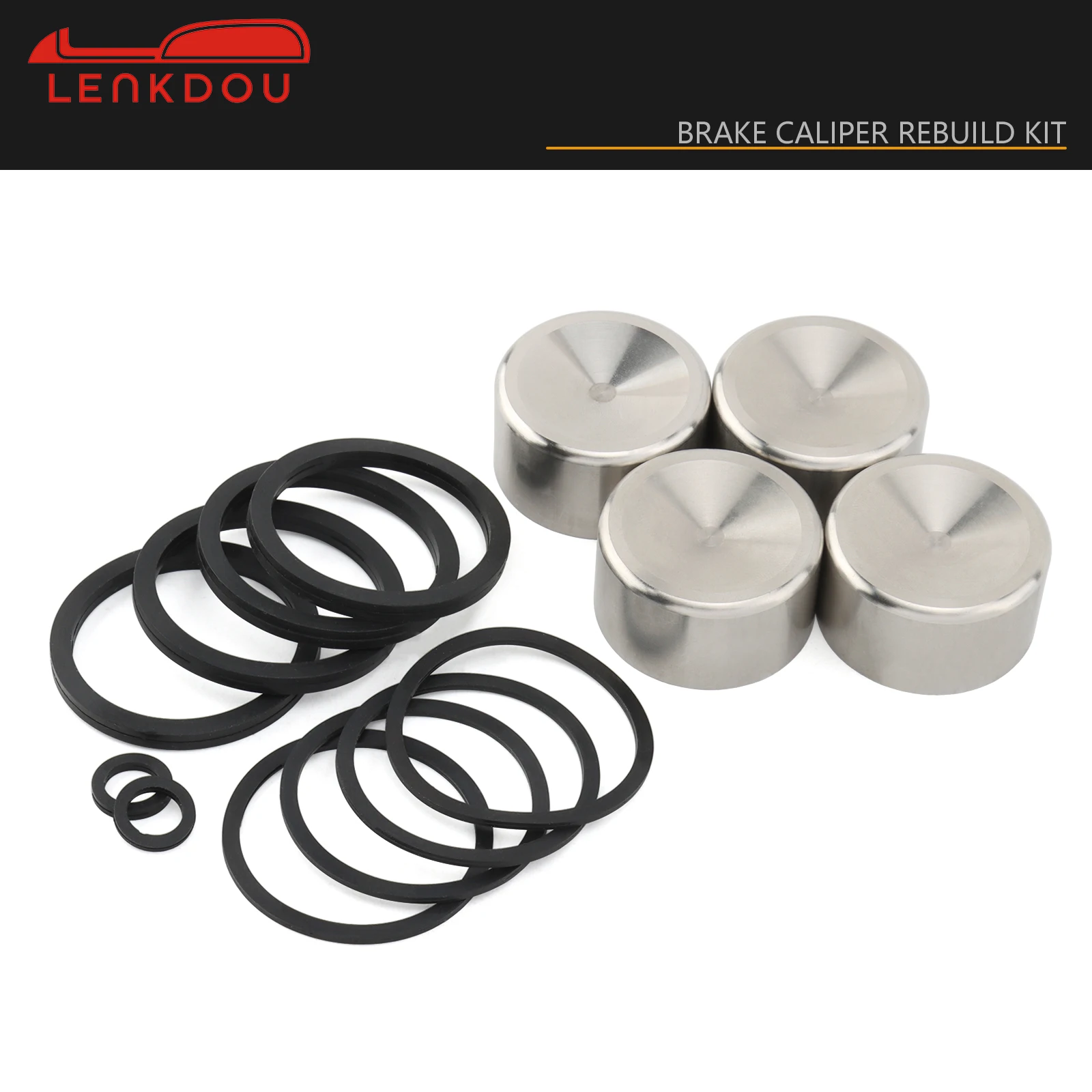 for Harley Brake Caliper Rebuild Kit Front Rear for Sportster XL Dyna Softail 2004-17 Touring Road King Electra Glide 2000-17