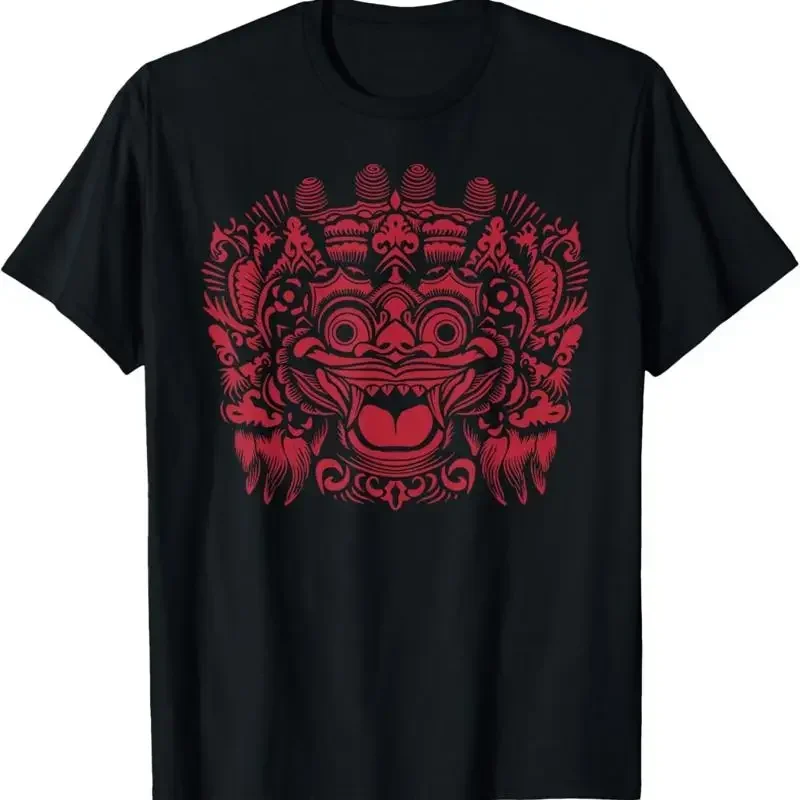 Indonesian Barong Bali Mask Dragon Panther Spirit Indonesia T Shirt