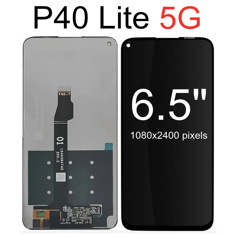 For Huawei P40 Lite 4G JNY-L21A L02A / P40 Lite 5G CDY-NX9A LCD Display Touch Screen Digitizer Assembly Replacement