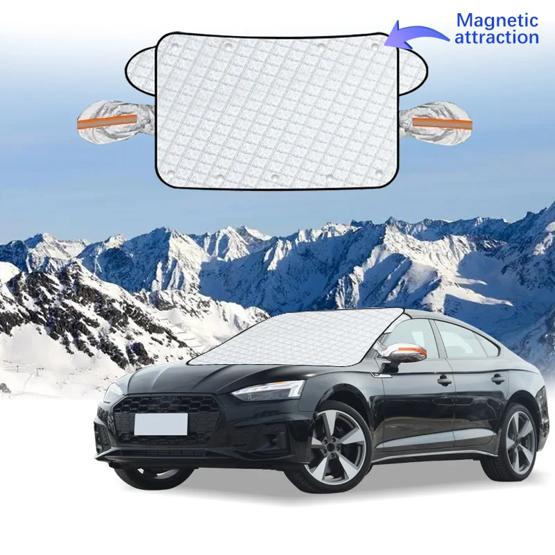 Magnetic Car Windshield Snow Cover Winter Ice-Frost Guard Sun Shade Protector For Audi S5 2009-2024 Exterior Accessories