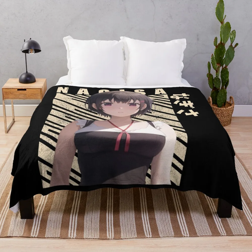 

Kaguya Sama - Nagisa Kashiwagi Throw Blanket blankets and throws Beautifuls Weighted blankets ands Blankets