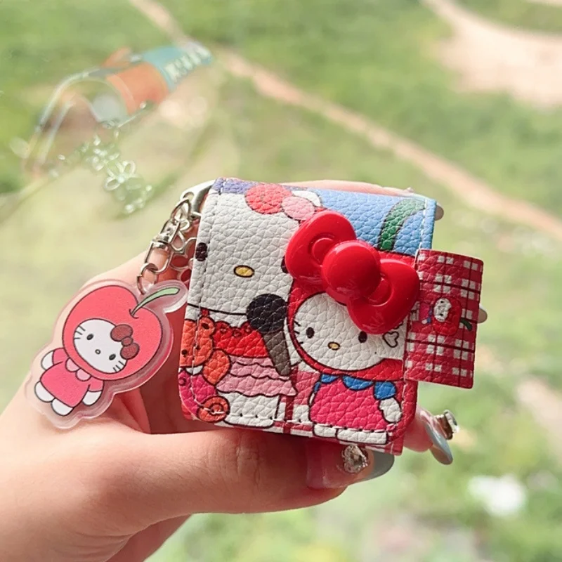 Sanrios 3D Лук Hellokittys аниме Kawaii флип Кепка мягкий Пу защитный чехол IPhone AirPods 1/2 мультфильм милый Bluetooth наушники чехол