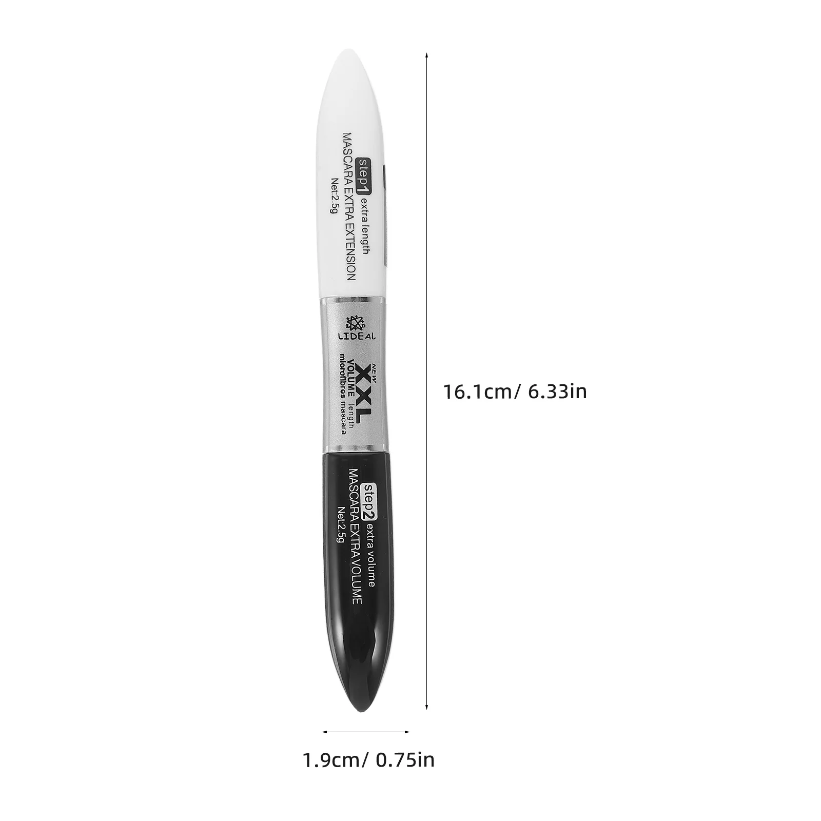 1Pcs Waterproof Lengthening Mascara Cream with Eyelash Fibers Buildable Volume Ideal for Party Wedding Cosplay