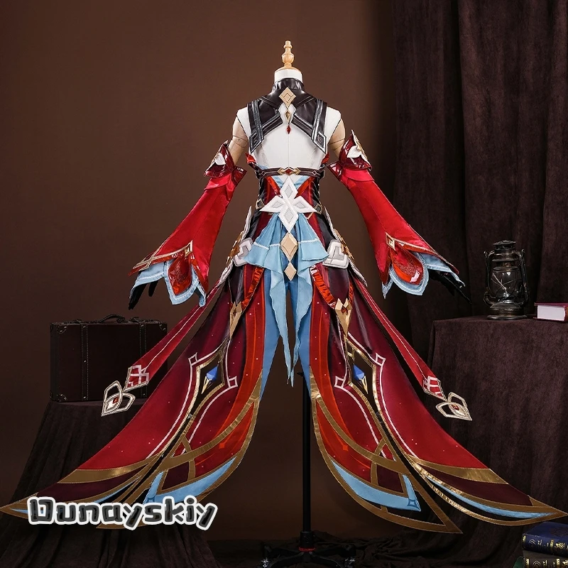 Yumekiri@Genshin Impact Alice Cosplay Costume Wig Dress Headwear Ring Game Character Roleplay Outfit Halloween Dress Up view 5