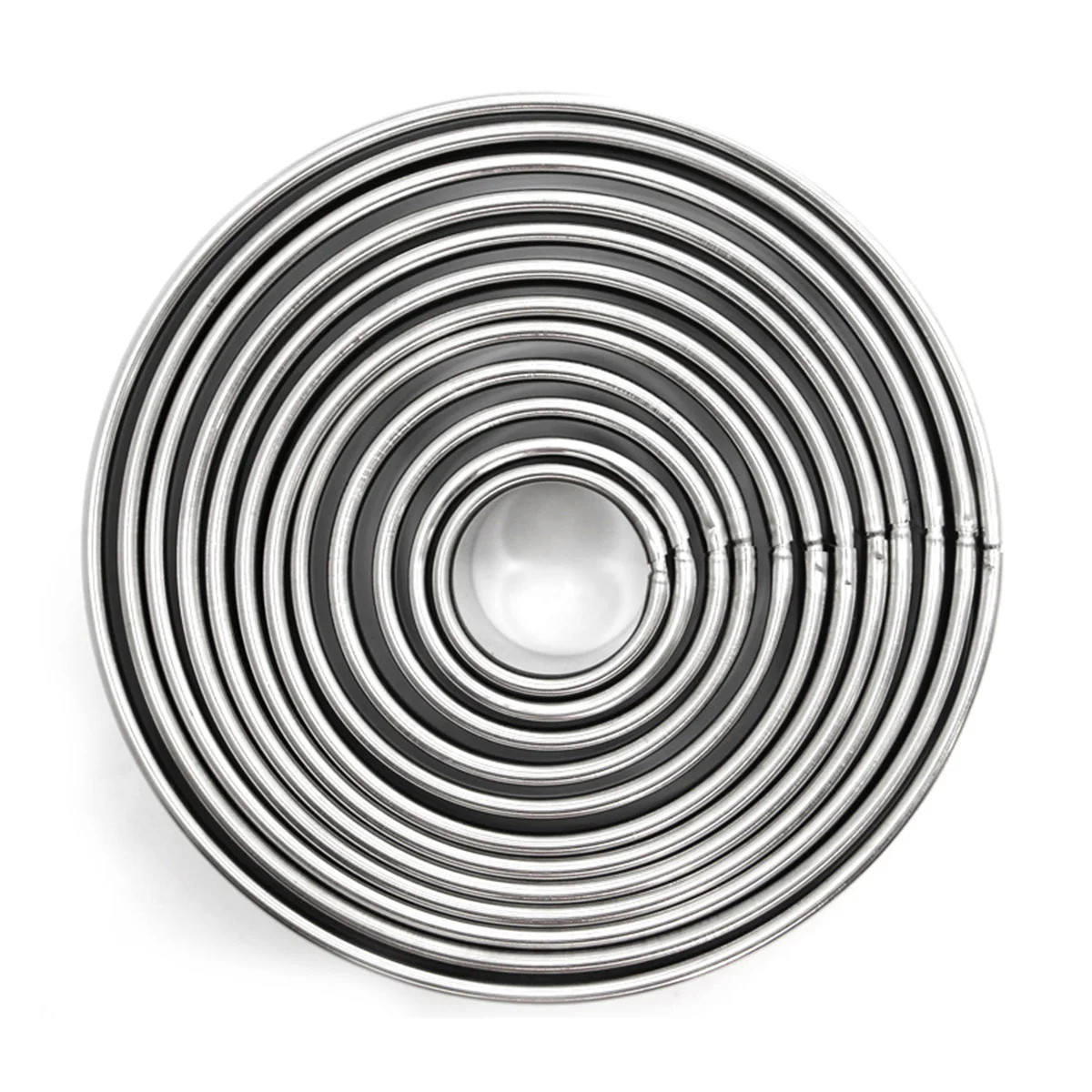 

12 pcs Cake Cookie Cutters Set Stainless Steel Round Baking Mold For Pastry Dough Fondant Christmas Birthday Party Decoration