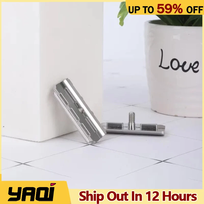 Yaqi Telstar 1.15 مللي متر شفرة الفجوة حافة مزدوجة 316 الفولاذ المقاوم للصدأ الحلاقة رئيس للرجال الوجه دقيقة مريحة المهنية الحلاقة